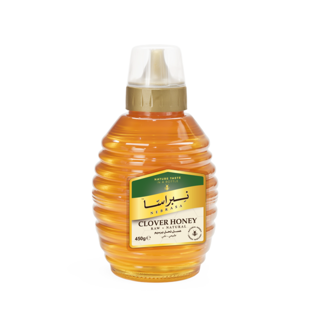 Nebrasa® Pure Clover Honey 450g ℮ Squeeze Bottle - Image 1