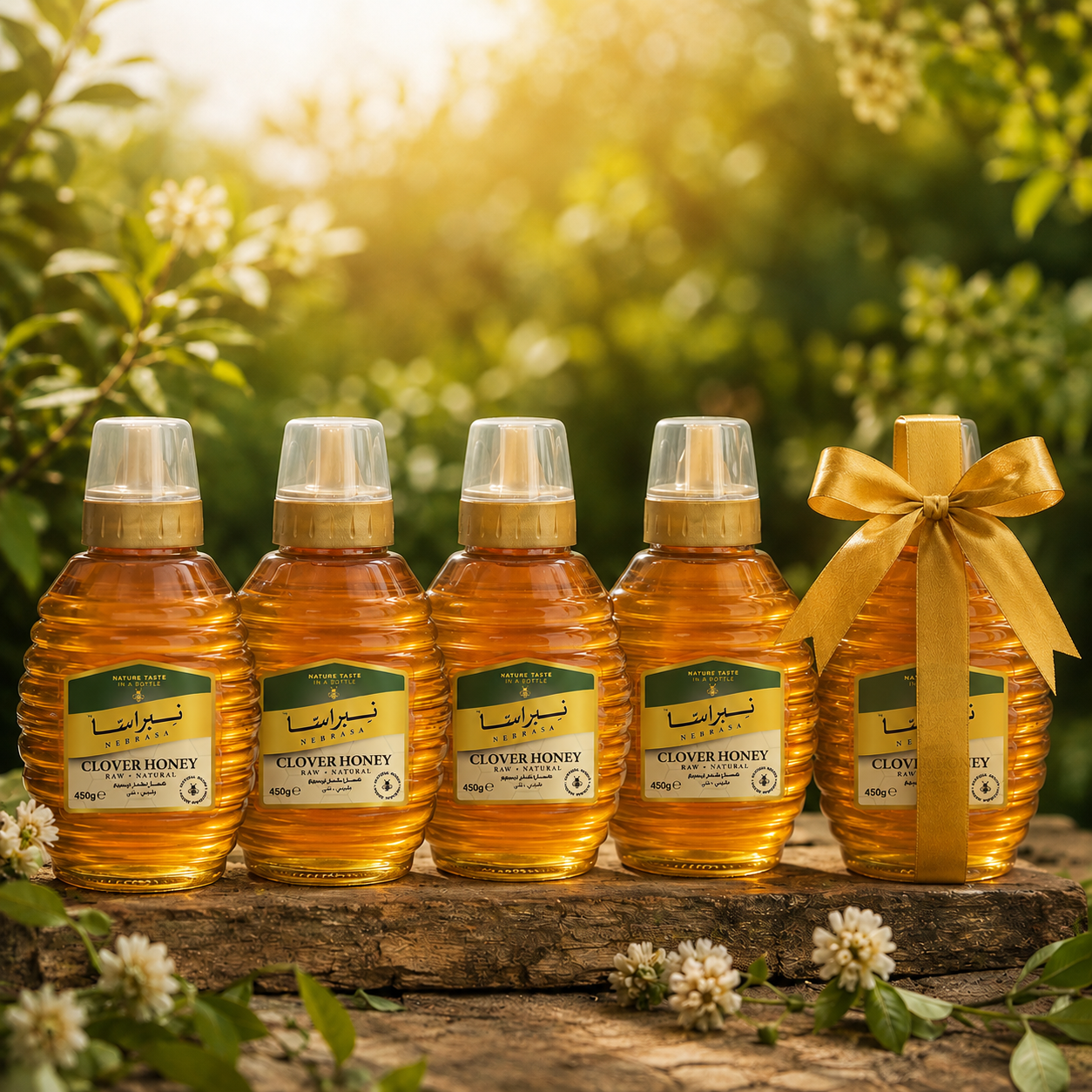 Offer (4 Honey Bottle 450g and Get 1 Free Bottle) - Image 3